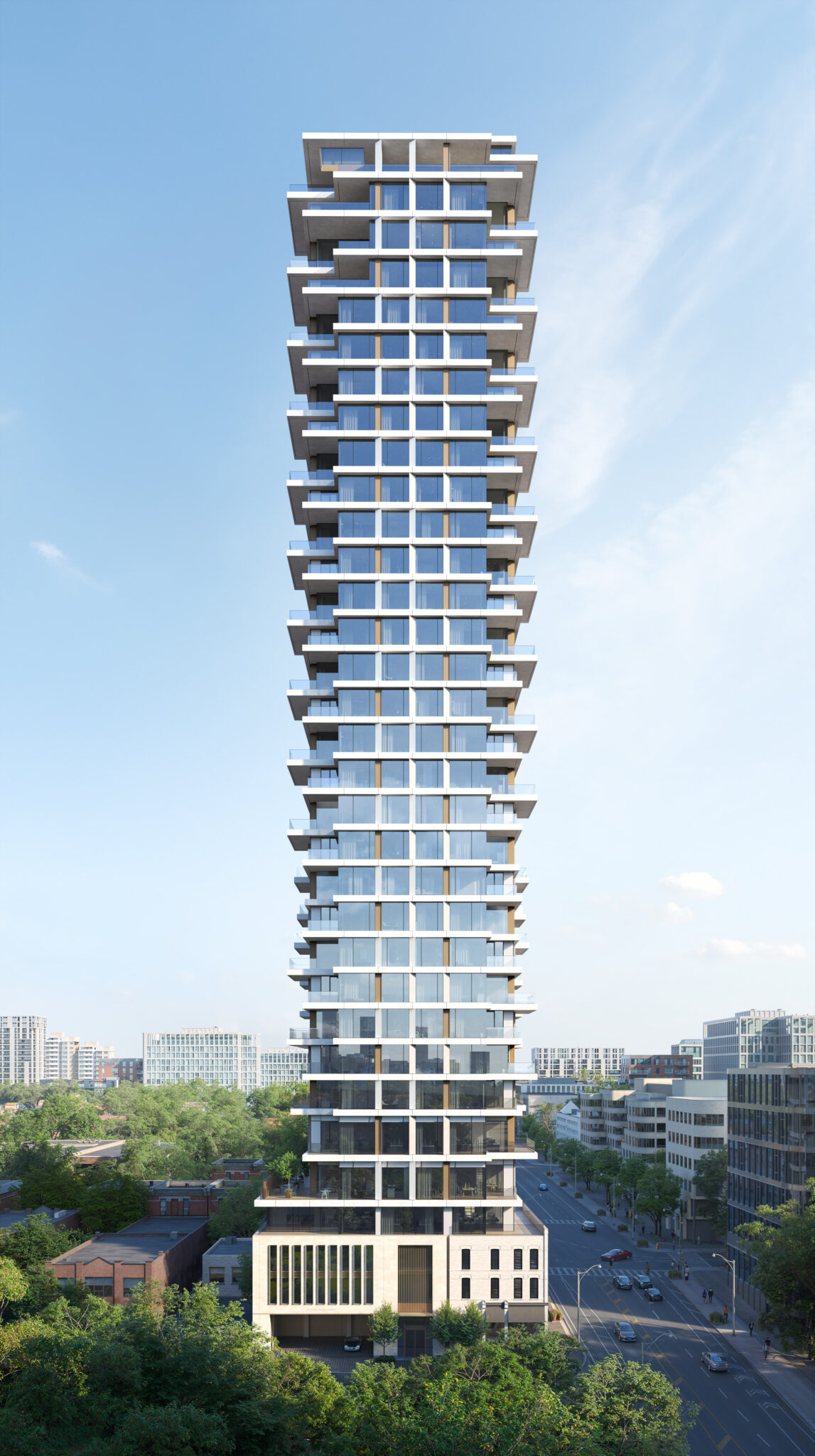 The Summerhill Residential luxury tower exterior rendering in Toronto